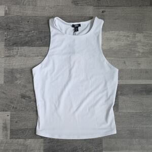 NWT, Express • Body Contour White Cropped Tank Top, Size XS